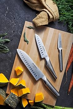 Global Knives G-804690 3 Piece Kitchen Knife Set, CROMOVA 18