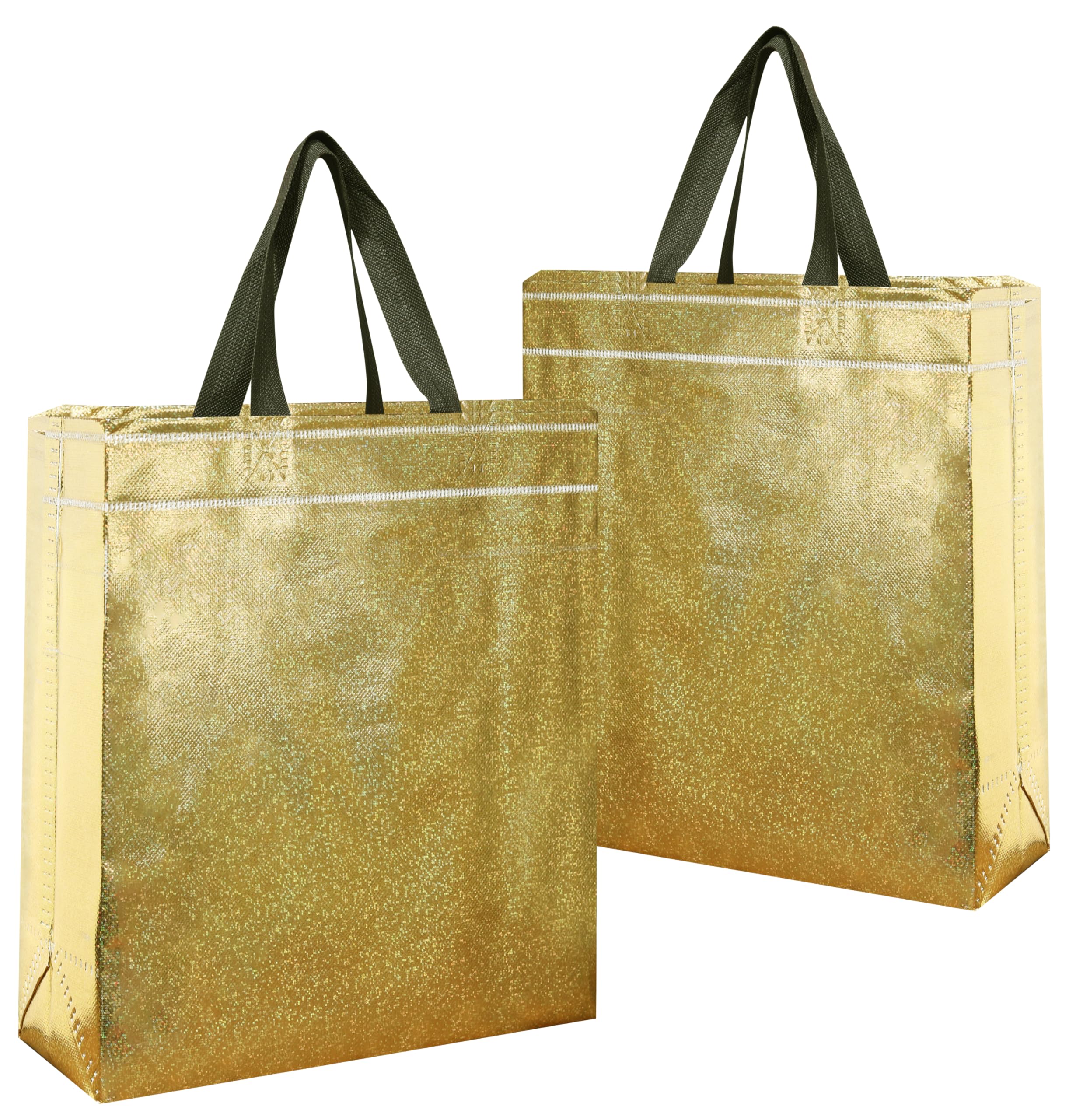HOMENEX Glossy Metallic Gold Laminated Reusable Eco-Friendly Return Gift Bags | Designer Bags for Wedding Gifts, Shagun, Traditional Gifting (GOLD BAG) (Xtra Small, Pack Of 10) (B0D6LJTLQ8) Amazon Price History, Amazon Price Tracker