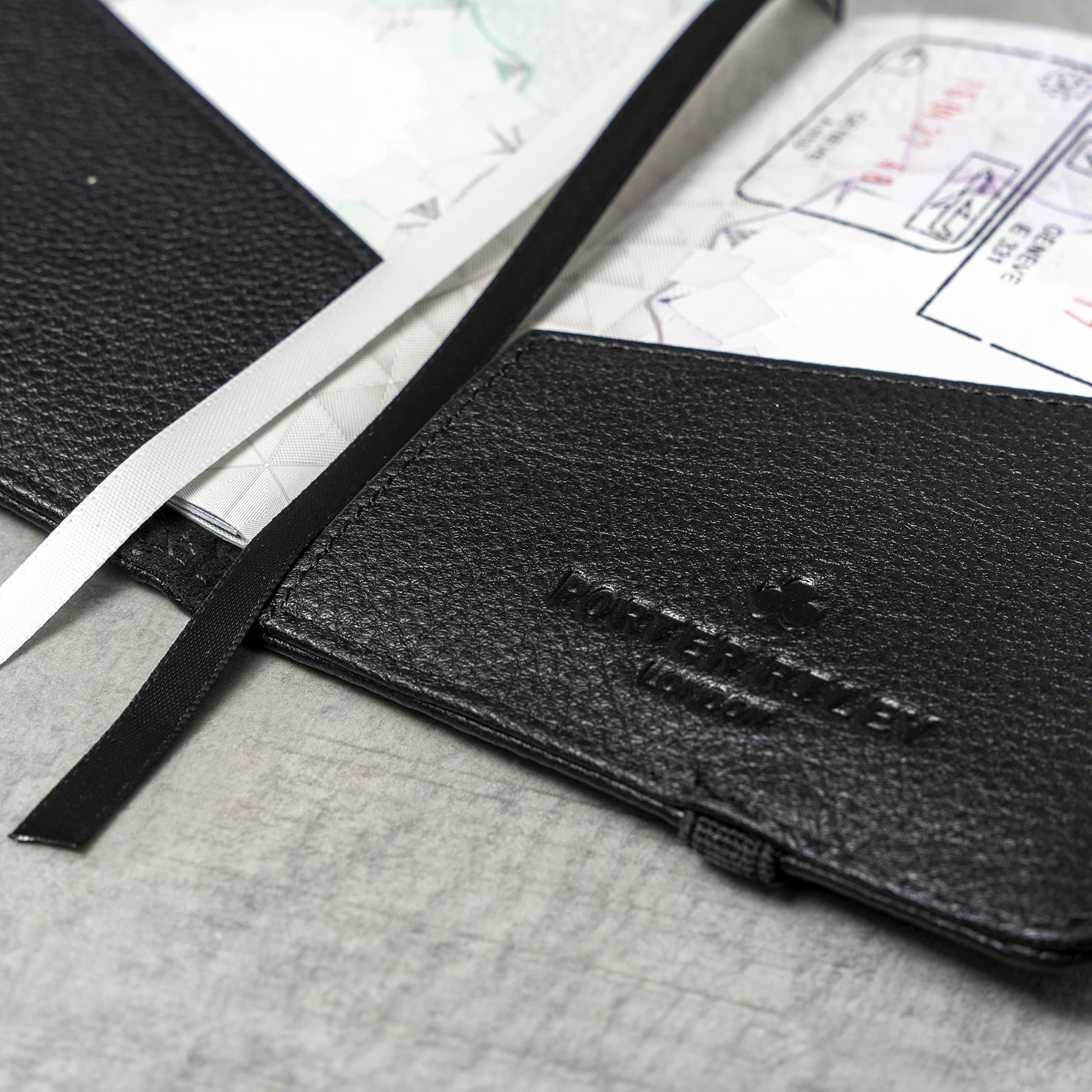 Porter Riley Passport Holder Range (Nero assoluto, Passaporto)
