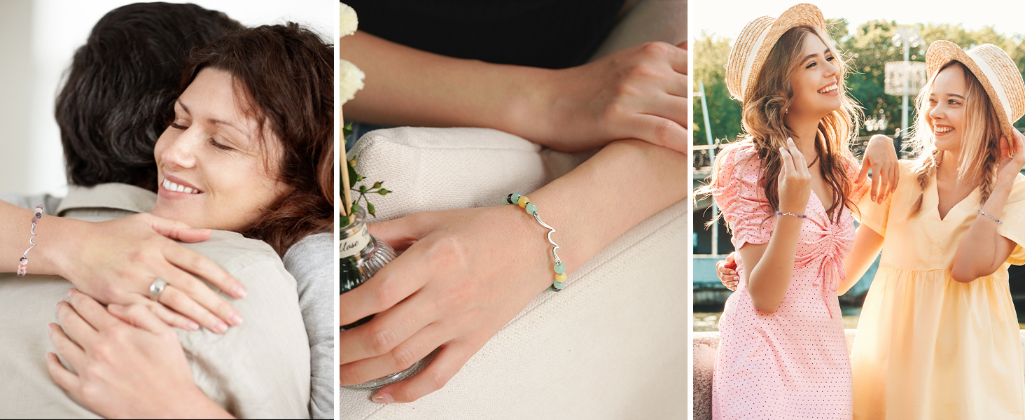 Tarsus Inspirational Gifts for Women Men, Through The Waves of Life, Life is Tough but so are You, Encouragement Bracelet Thoughtful Gifts for Friend Sister Coworker...