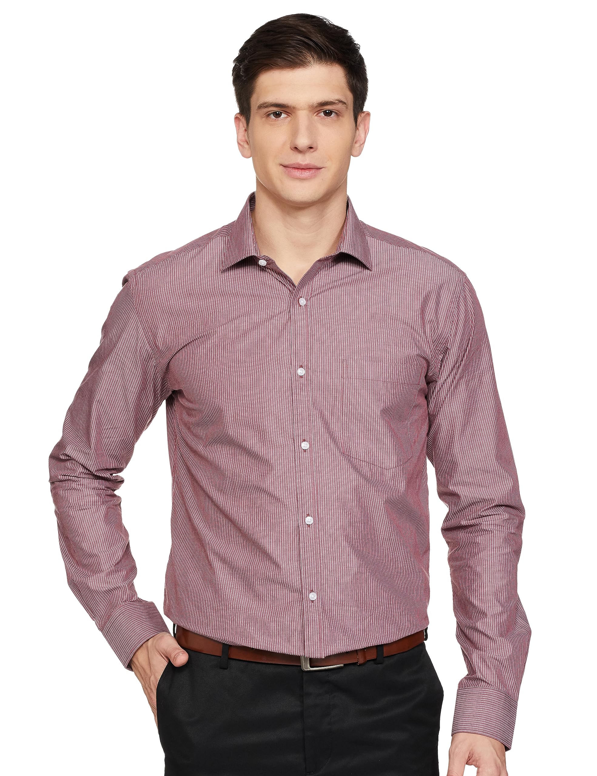 park avenue Men's Cotton Slim Fit Shirt-picture-32