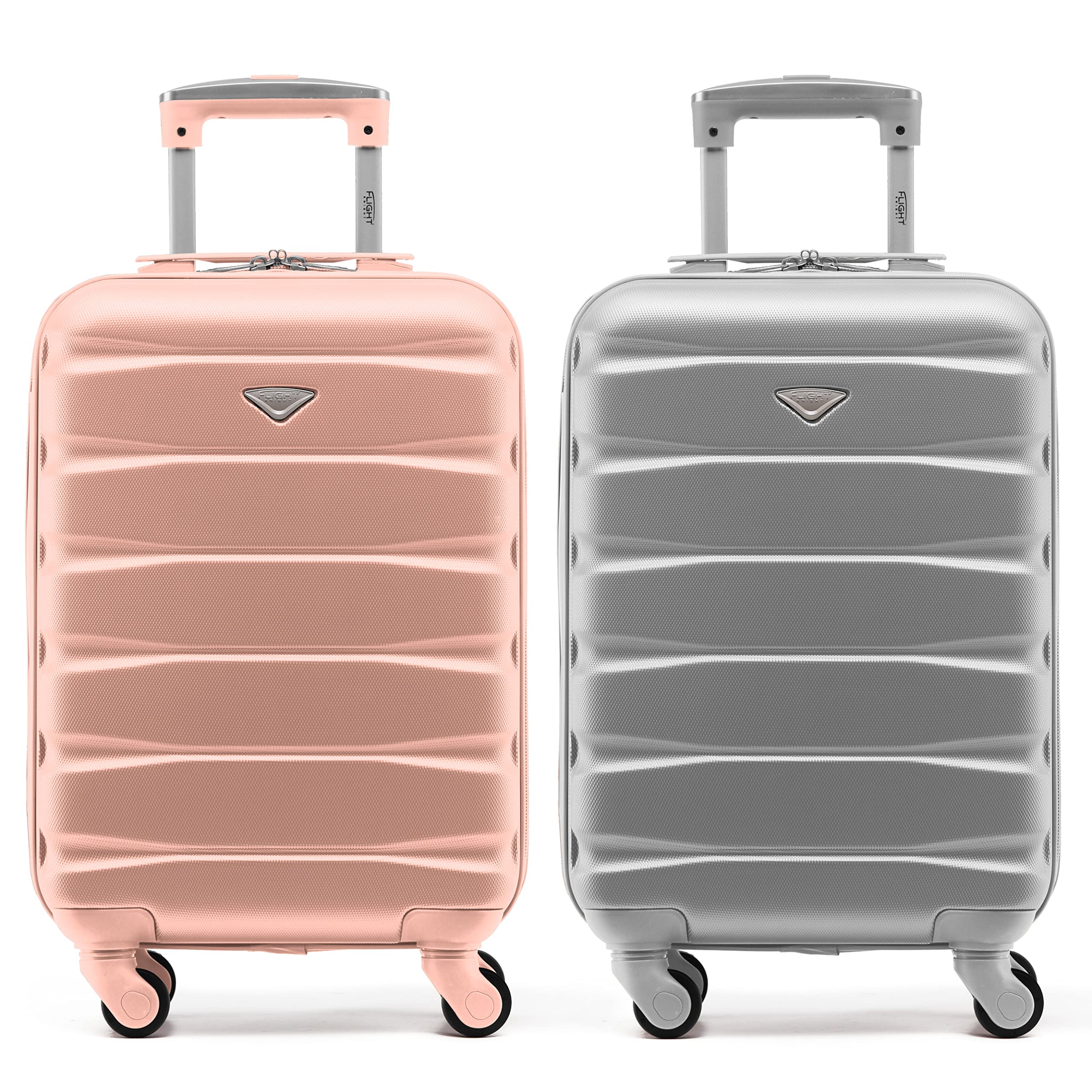Flight Knight Suitcase Set of 2 Lightweight 4 Wheel ABS Hard Case Cabin Carry On Hand Luggage Approved for Over 100 Airlines Including easyJet, British Airways, Ryanair & Many More 55x35x20cm — view 144