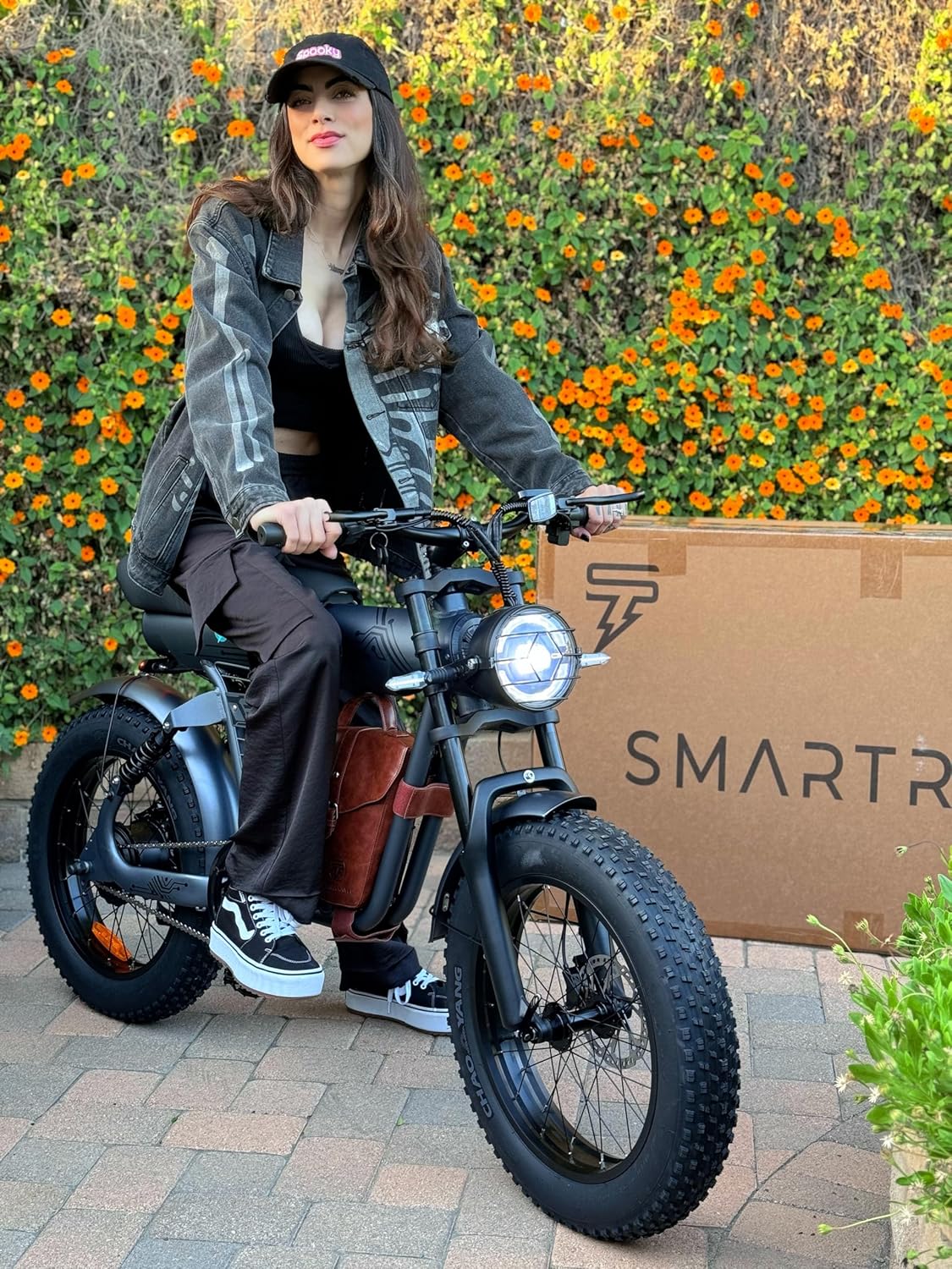SMARTRAVEL Electric Bike for Adults,Ebike with Powerful Brushless Motor,25Ah Battery,UL&GCC Certification,20”x4.0 Fat Tire,Commuter Electric Bicycle,with Front/Rear Turn Signals