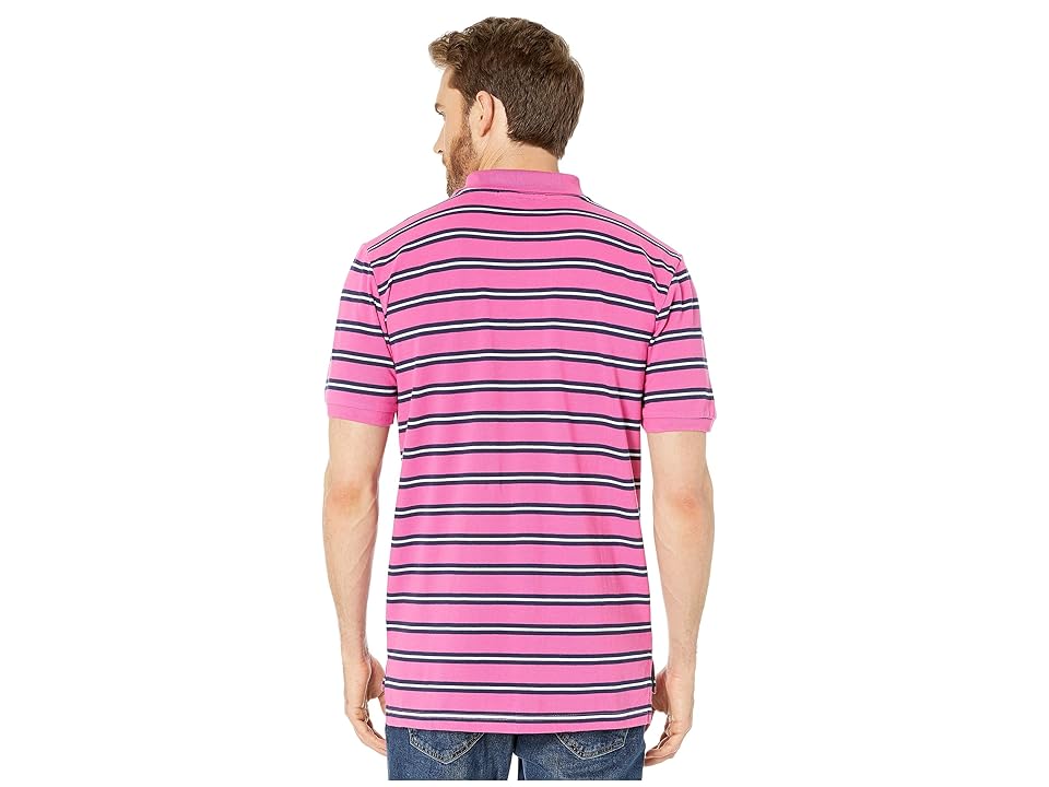 

U.S. POLO ASSN. Double Stripe Polo (Scuba Pink) Men's Clothing