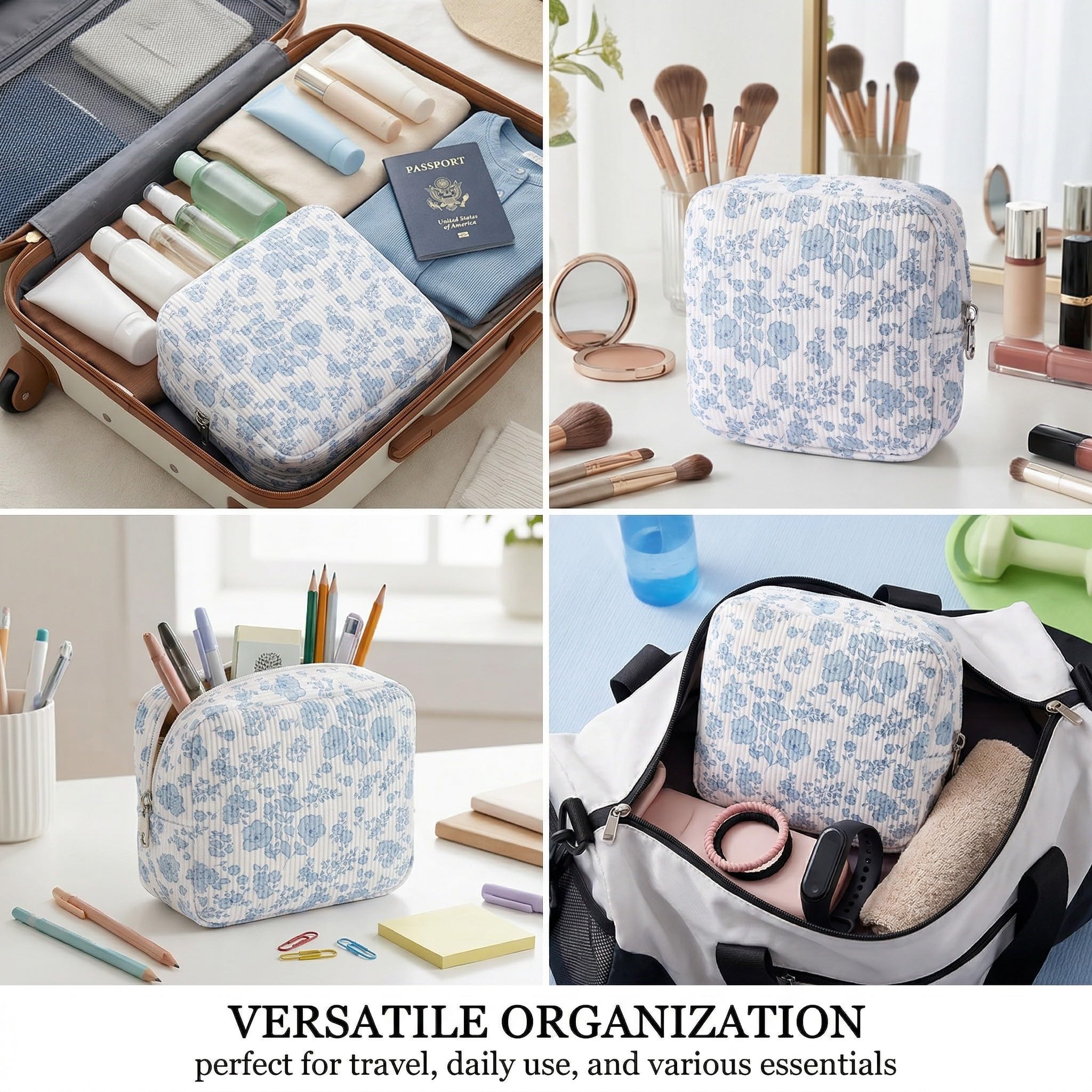 Bolsa para Guardar Compresas, Bolsas Sanitarias Portátiles con Cremallera, para Mujer Niñas Adolescent — view 4