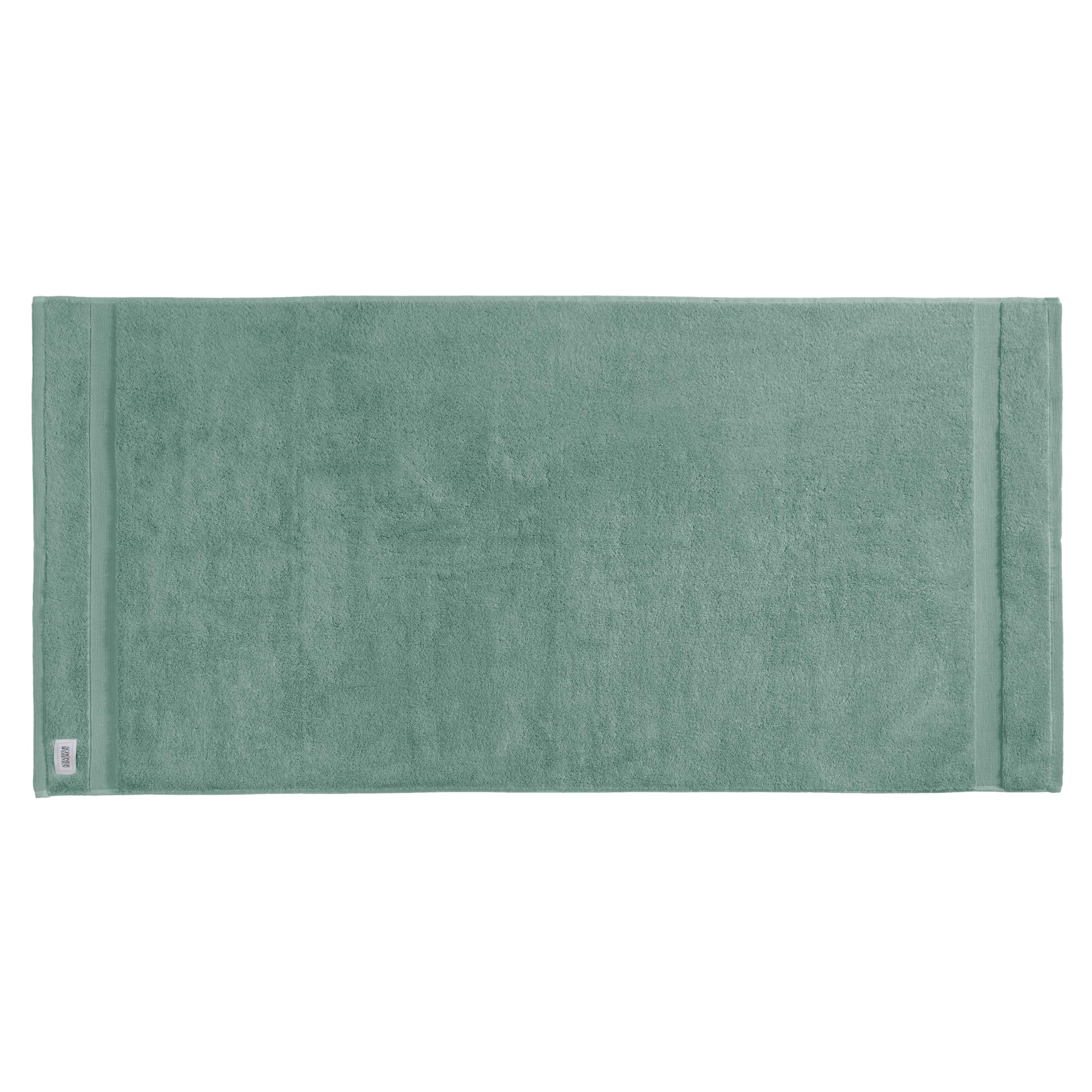 SCHÖNER WOHNEN Juego de 2 toallas de ducha de alta calidad, 70 x 140 cm, absorbentes, lujosas toallas de baño de color verde, 2 piezas, 100 % algodón, mullidas y suaves, combinables como juego de