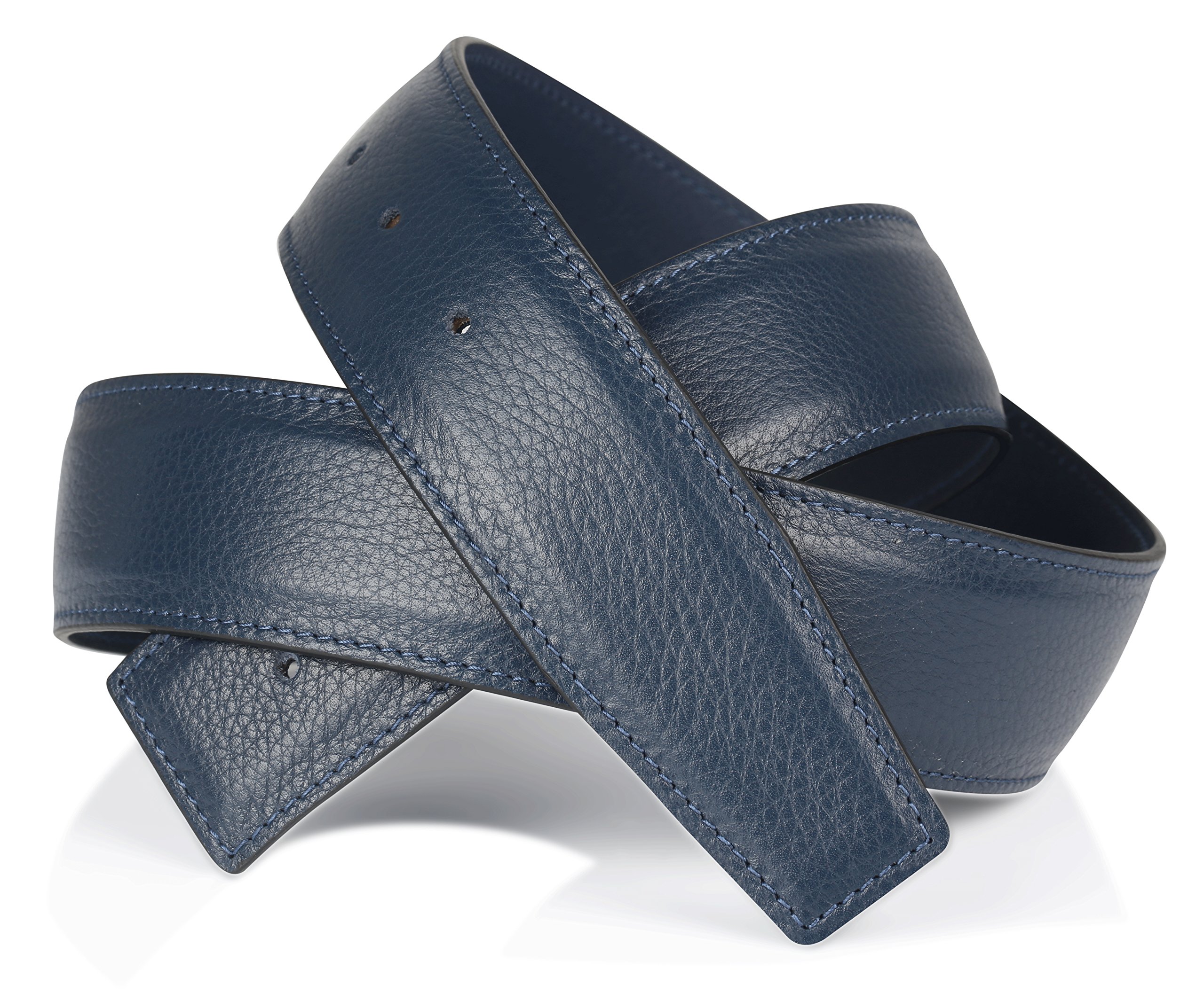 Premium Wendegürtel Navy in Echtleder für Damen & Herren in der Breite 31mm Gürtel in der Farbe Blau