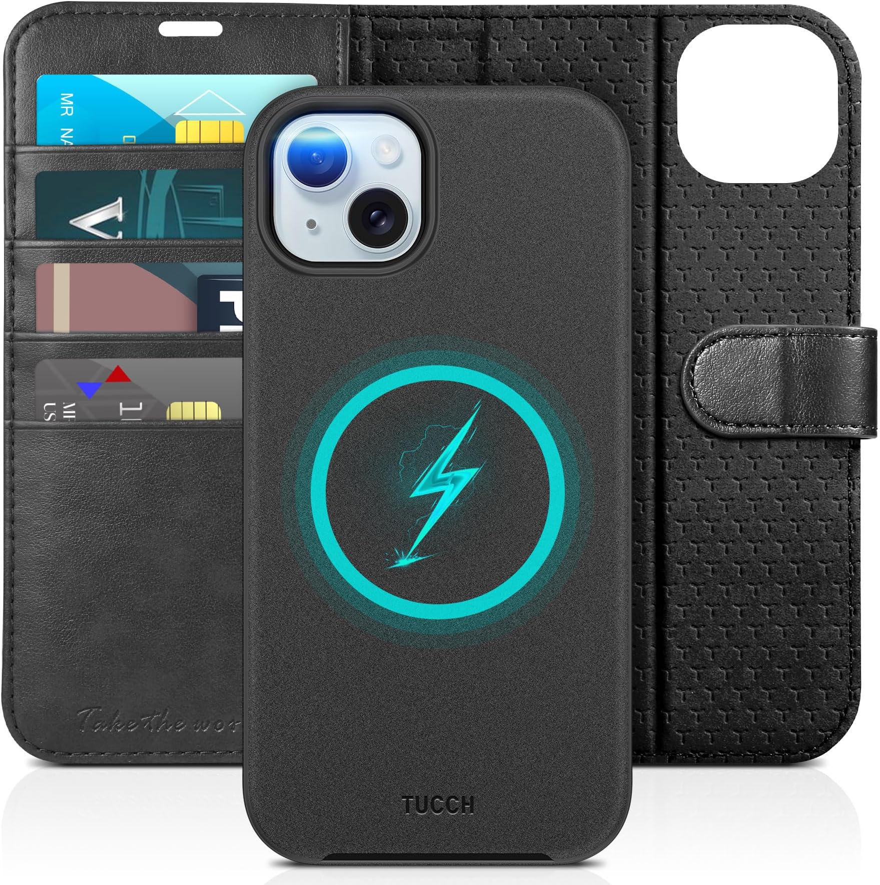 SHIELDON IPhone 17 Pro Hülle 2in1 - Echtleder Mit RFID Blocker & Kartenfach