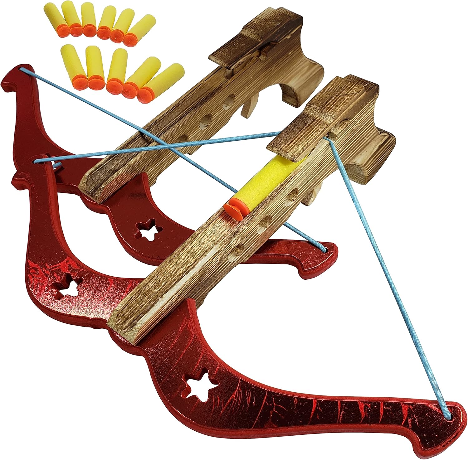 Adventure Awaits! 2Pack Handmade Wood Toy Crossbow Set
