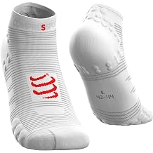 جوارب COMPRESSPORT Pro Racing المنخفضة V3.0 Run - مقاس X كبير - أبيض