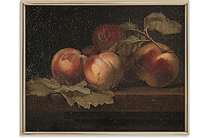 Moody Peach Wall Art: Vintage Charm for Your Rustic Abode