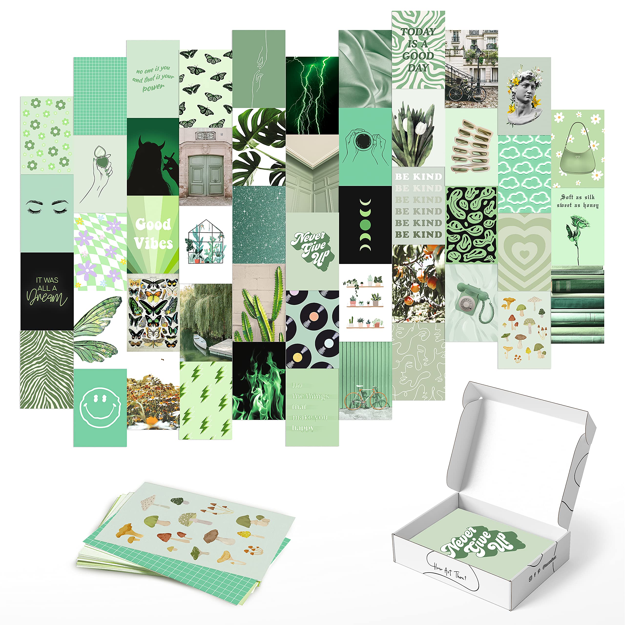 Buy HAUS AND HUES Green Wall Collage Kit Green Pictures For Wall