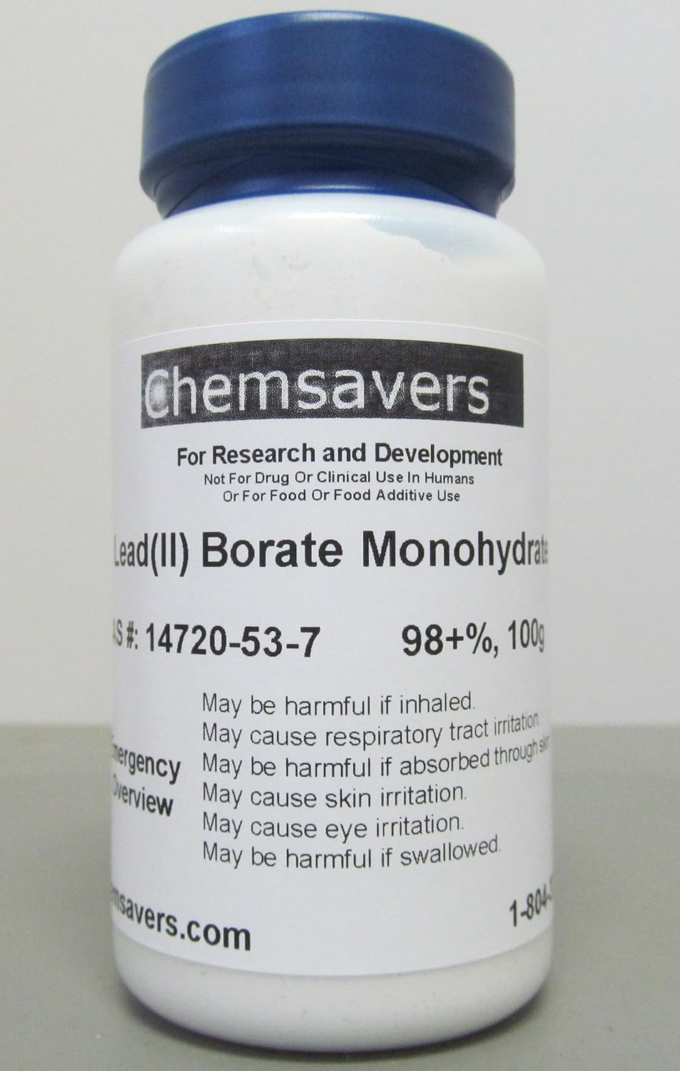 Lead(II) Borate Monohydrate, Powder 325 mesh, 98+, 100g Lab Chemicals