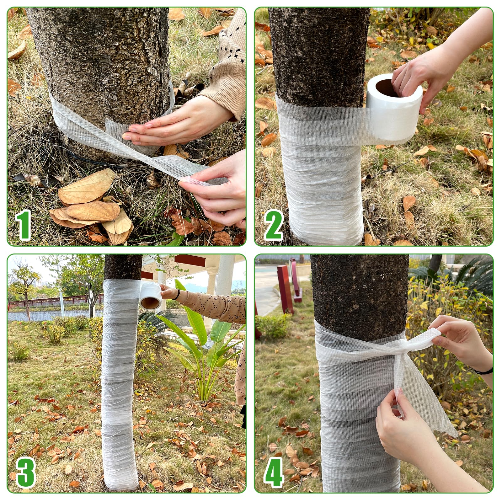 Snapklik.com : 393Ft Tree Wrap For Winter Tree Protector Wraps To ...