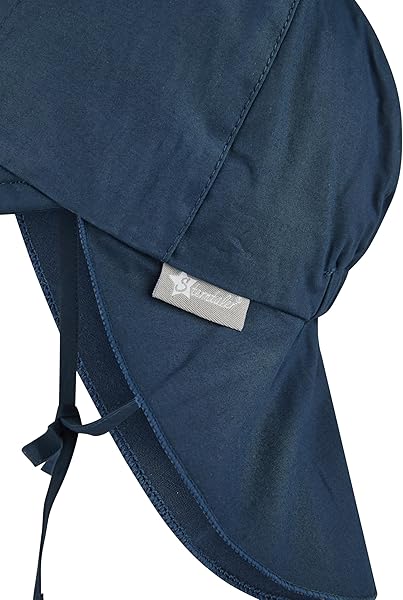 Sterntaler Schirmmütze Nacken - Unisex Baby- und Kinder Mütze mit Nackenschutz und einsteckbaren Ohrenklappen - UV-Schutz 50+ Sommermütze zum Binden - Popeline (Bio) Kopfbedeckung - 5