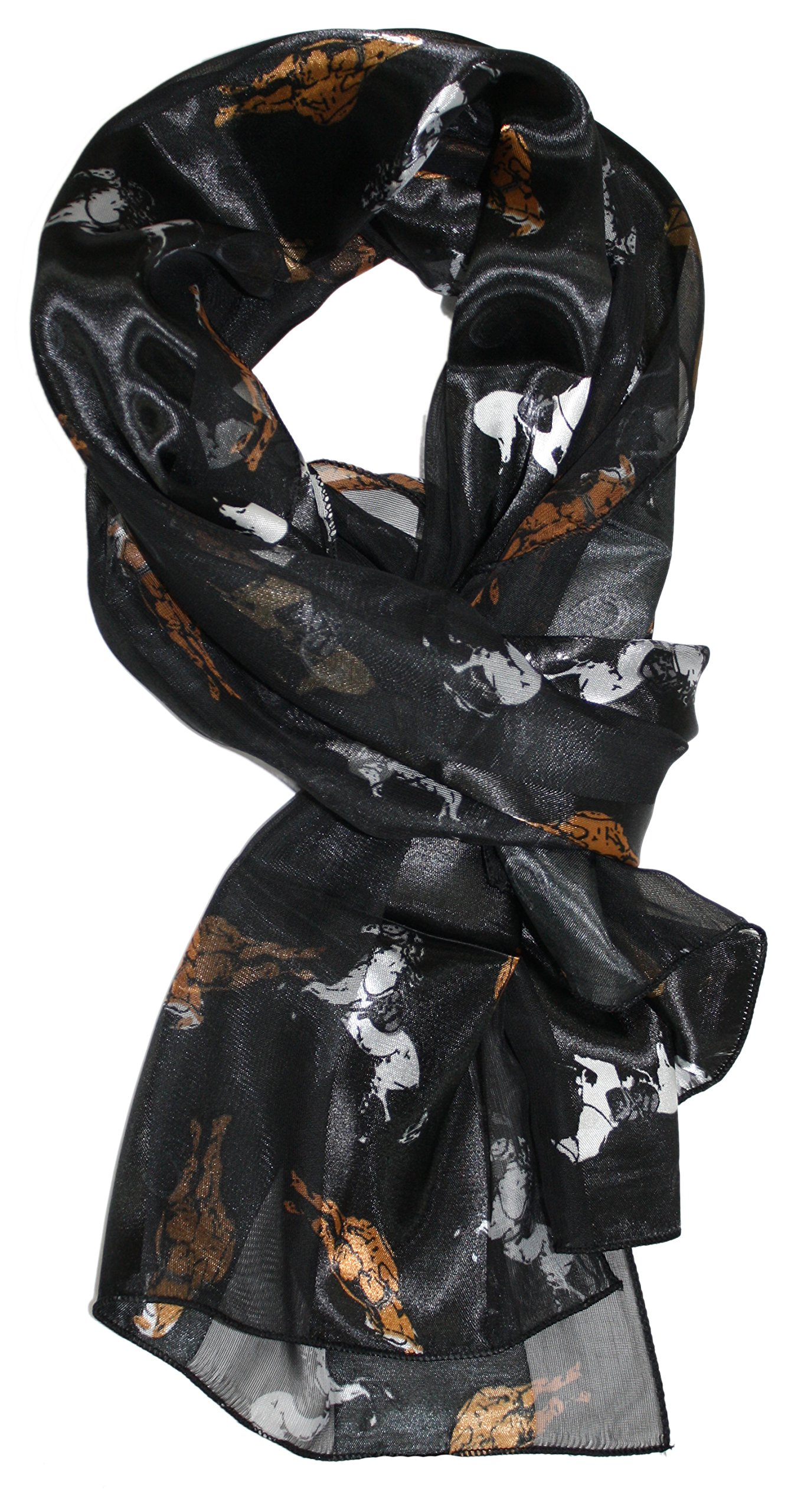 Ted and JackTed & Jack - Stylish Equestrian Horse Print Silk Feel Scarf
