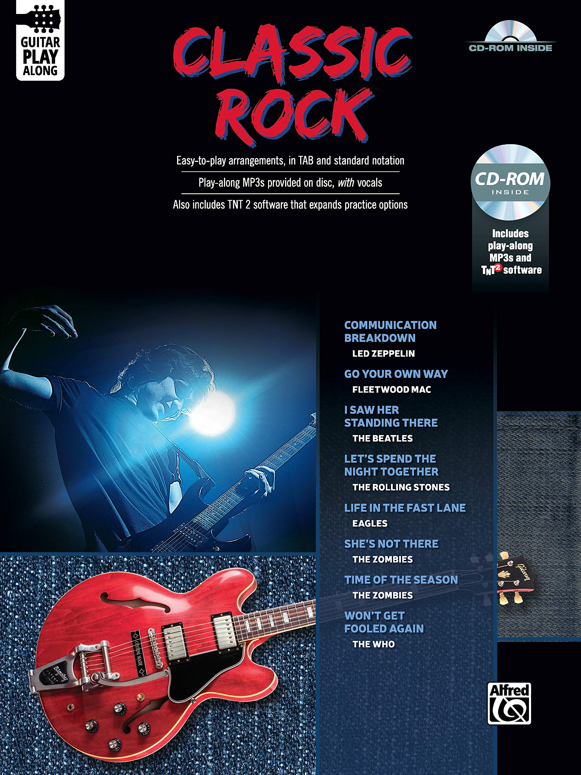 Classic Rock Guitar Play-Along: Guitar TAB, Book & CD-ROM