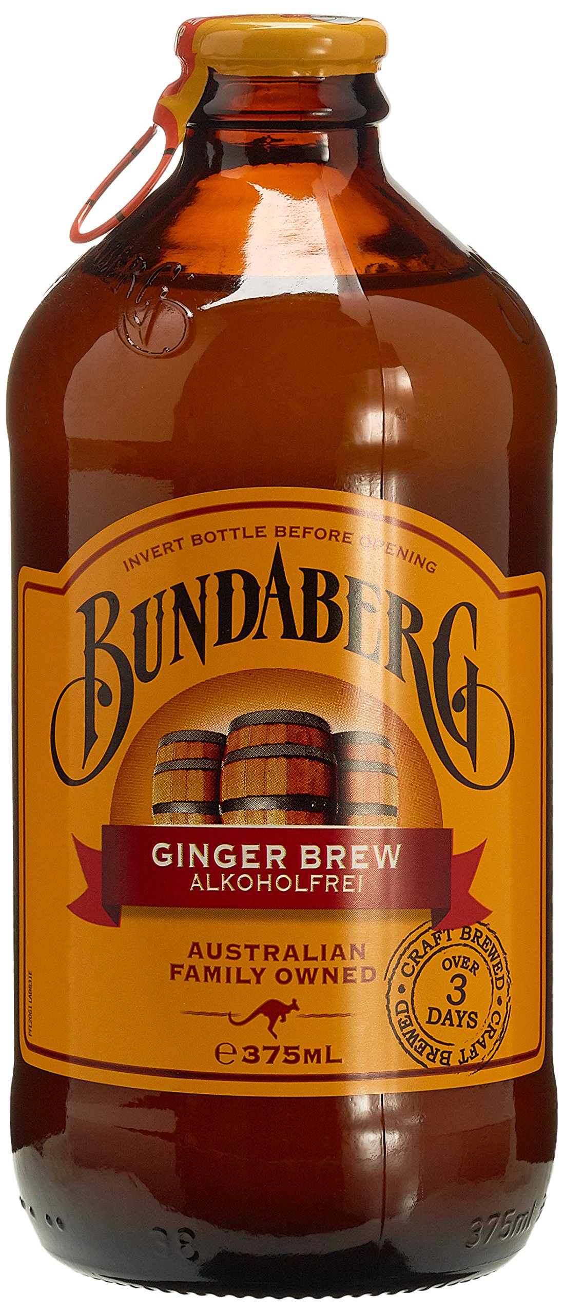 Bundaberg Ginger Brew Akoholfreie Ingwerbier, 12er Pack (12 x 0,33l)