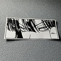 Vista 4 de Calcomanías de vinilo para moto y auto con ojos de anime de chica con diseño de "Yeah Girl", calcomanías para el parabrisas, la cola y la ventana