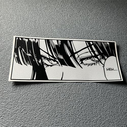 Miniatura 4 de Pegatinas de vinilo para ventana de cola de automóvil, diseño de dibujos animados, diseño de ojos de anime Yeah Girl