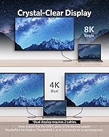 Vista 3 de Anker Cable USB C a USB C certificado Thunderbolt 4, pantalla 8K/4K/40Gbps compatible con USB4, Thunderbolt 4/3, para MacBook, iPhone 16