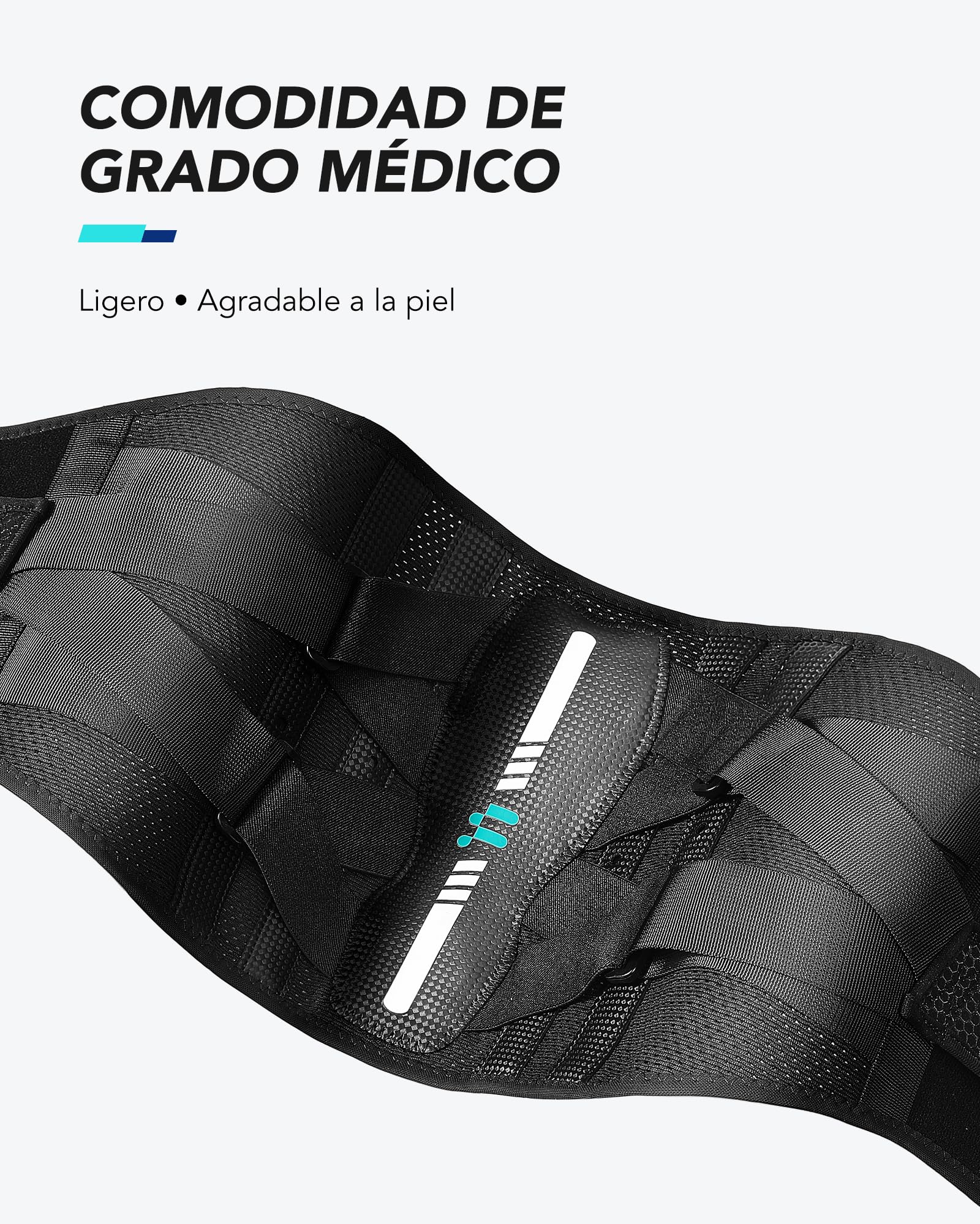 Fitomo Faja Lumbar para Hombre y Mujer con Varillas de Carbono - Soporte Lumbar Ergonómico para Alivio de Dolor de Espalda, Ciática, Hernia Discal - Ideal para Postura, Trabajo y Levantar Peso