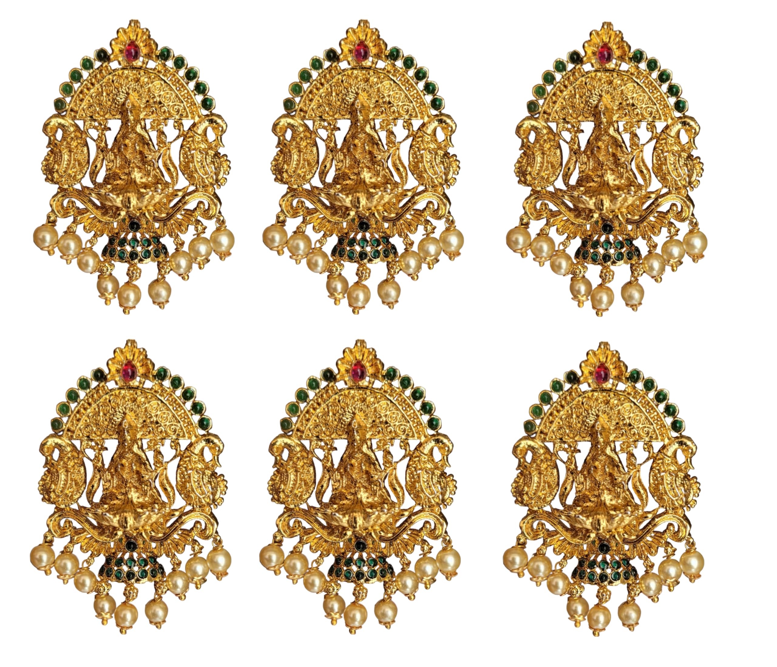 Arnavira® Gold Plated Antique Hair Jewelery Choti Jadai Billai,Hair Brooch With Hook Temple Jadai Wedding Bridal Jewellery (6 Pcs) (Design 03, Red) (B0CM27XWZM) Amazon Price History, Amazon Price Tracker