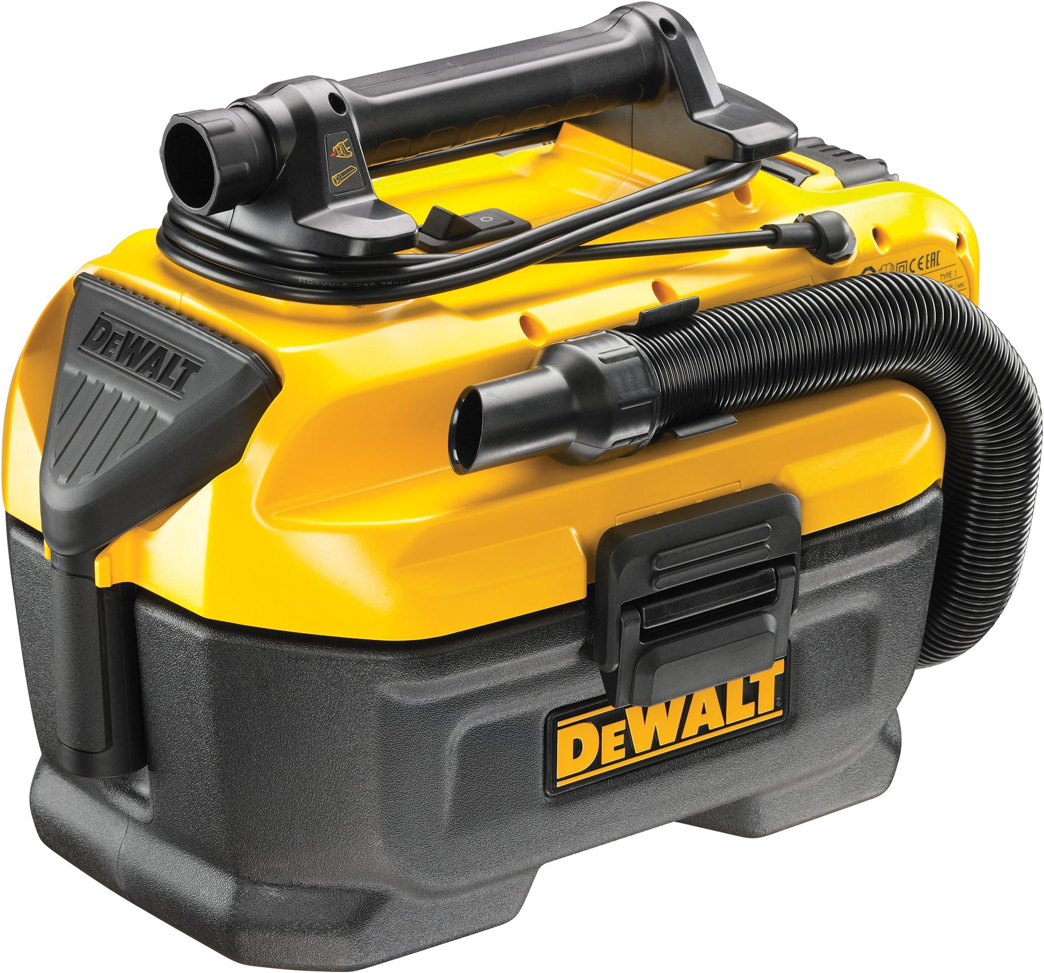 DCV584L-GB Flexvolt 18V Cordless/Corded XR Wet/Dry Vacuum (Body Only), 300 W, 54 V, Yellow