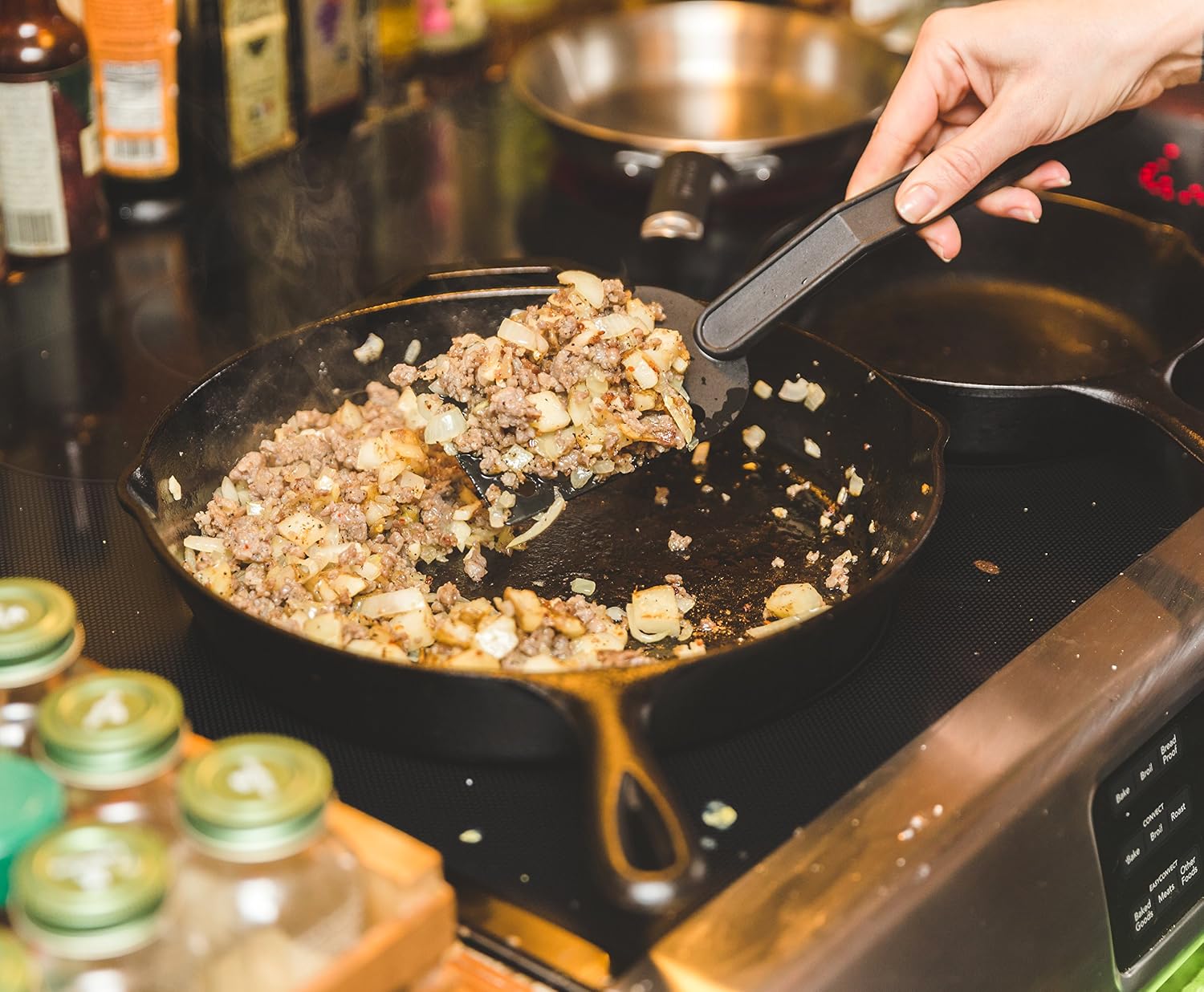 KAFOOR Cast Iron Skillet 12.5 Inch