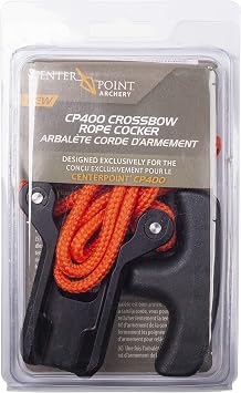 CenterPoint CP400 Rope Cocking Sled | Custom 33 inch rope length High visibility orange nylon Smooth roller glide tracking hooks