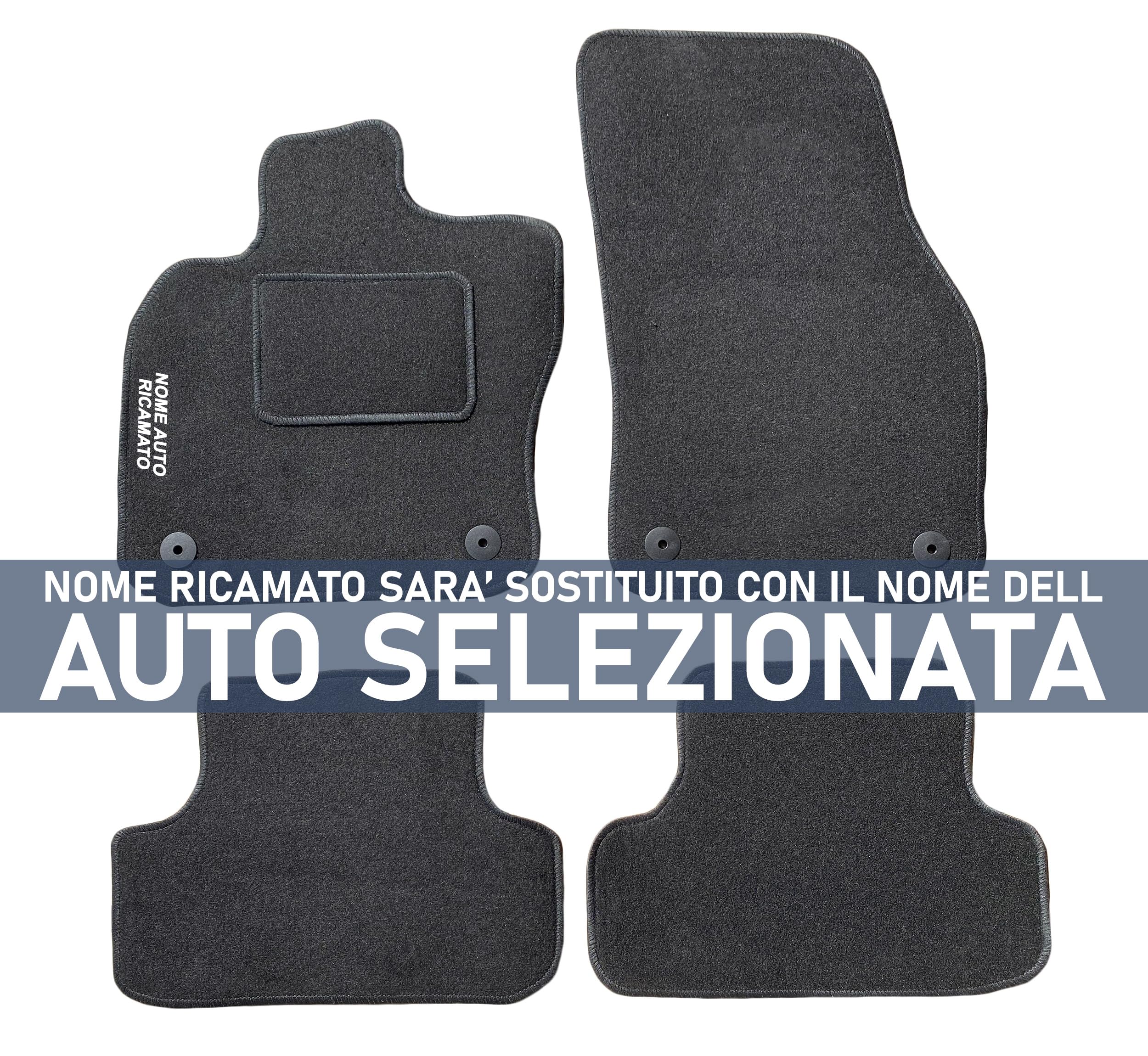 Set tappetini compatibili non originali Golf V/VI moquette 4 fissaggi UK