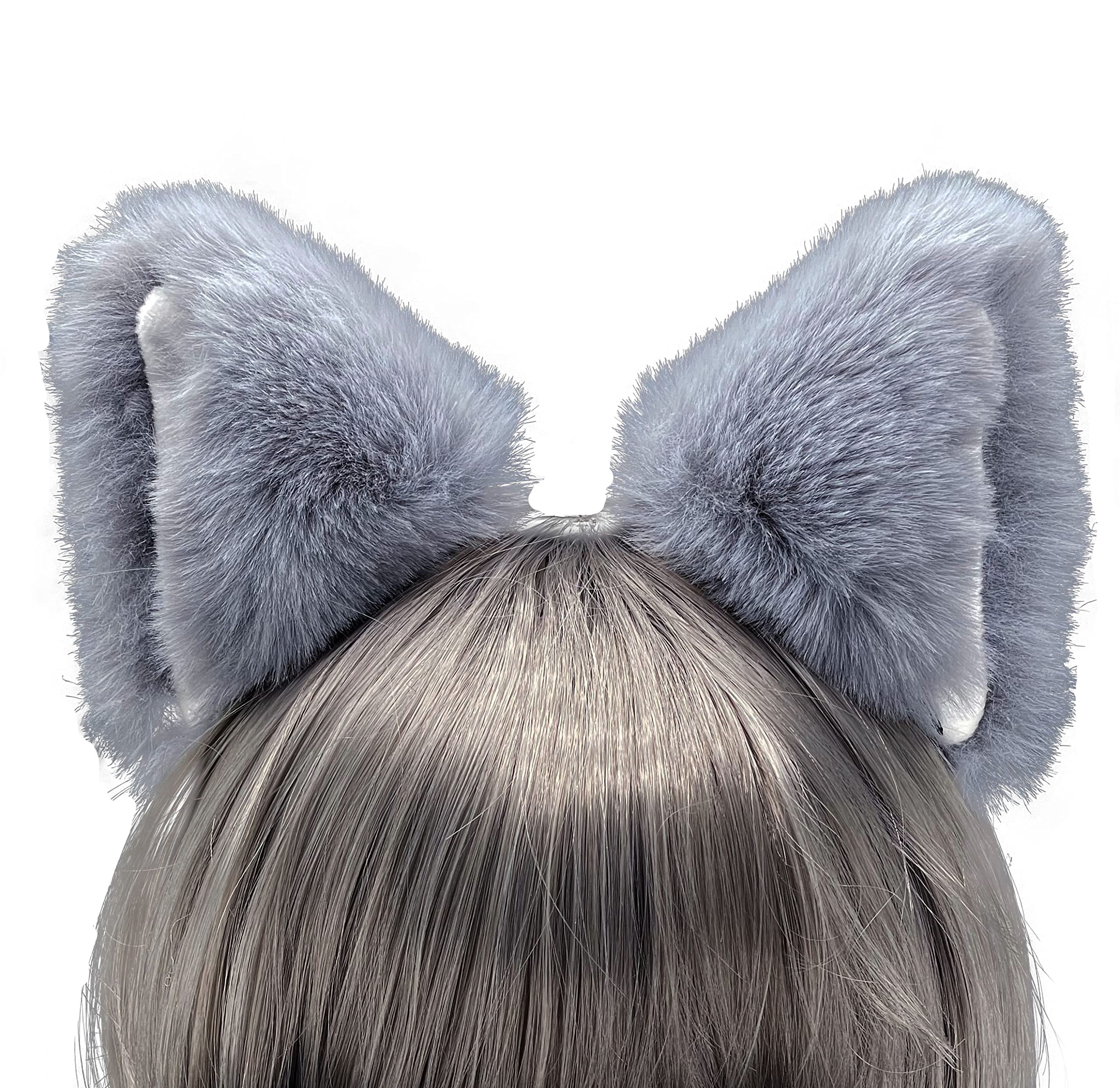 CoFoWoFox Wolf Cat Ears Headband, Christmas Halloween gifts for Children, Birthday Gifts for Kids