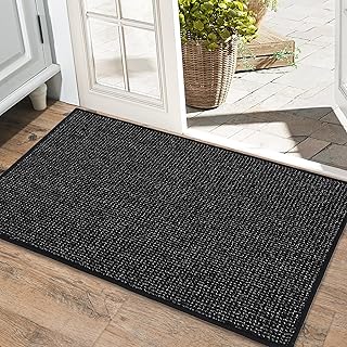 BEQHAUSE Dirt Trapper Door Mat 24" x 35", Non-Slip Washable Doormats Entrance Mat, Dirt Resistant and Absorbent Welcome Ma...