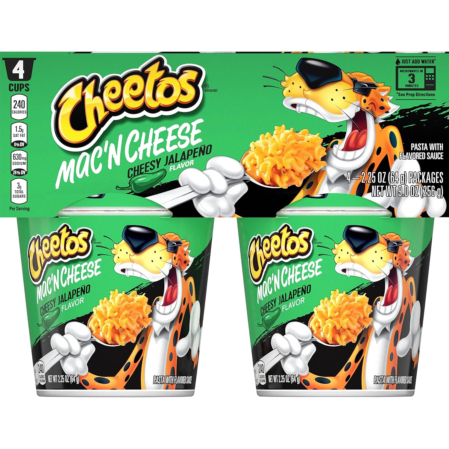 Cheetos - Brandclub - Mac N Cheetos Cheesy Jalapeno, 2.25 Oz, 4