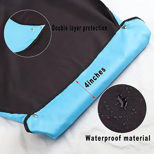 Miniatura 4 de BWWKTOP Baberos para adultos con recogedor de migas "I Always Spill My Food Down Me", babero de regalo para ropa para ancianos