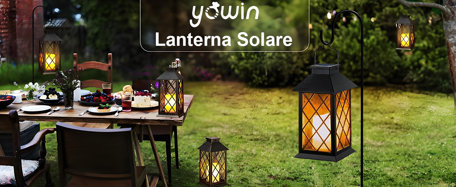 Lanterna Da Tavolo Solare In Finto Rattan Nero – 22x28 Cm, LED Caldi 2700K, IP44 Per Esterno