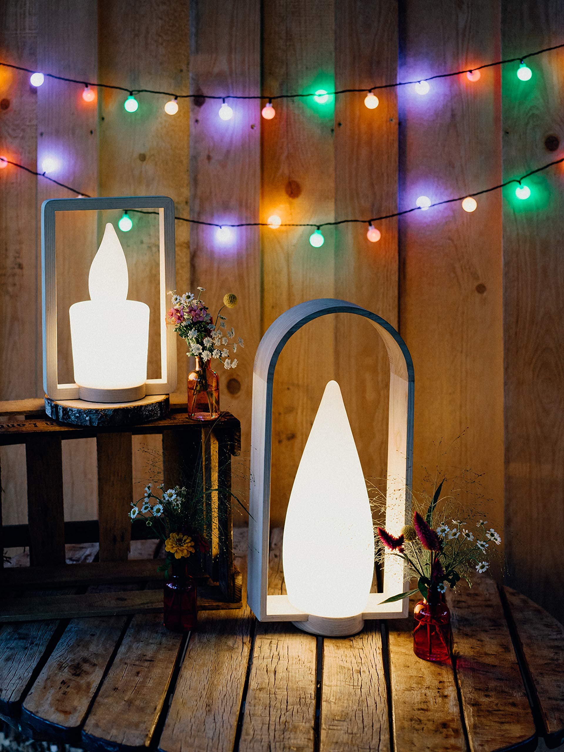 hellum Kugel Lichterkette außen mit Timer, LED Lichterkette mit 180 bunte Glühbirnen, Strombetrieben Partybeleuchtung beleuchtet 12,9m zu Weihnachten, Party-Deko, Garten, Sommer, 578300(530292?