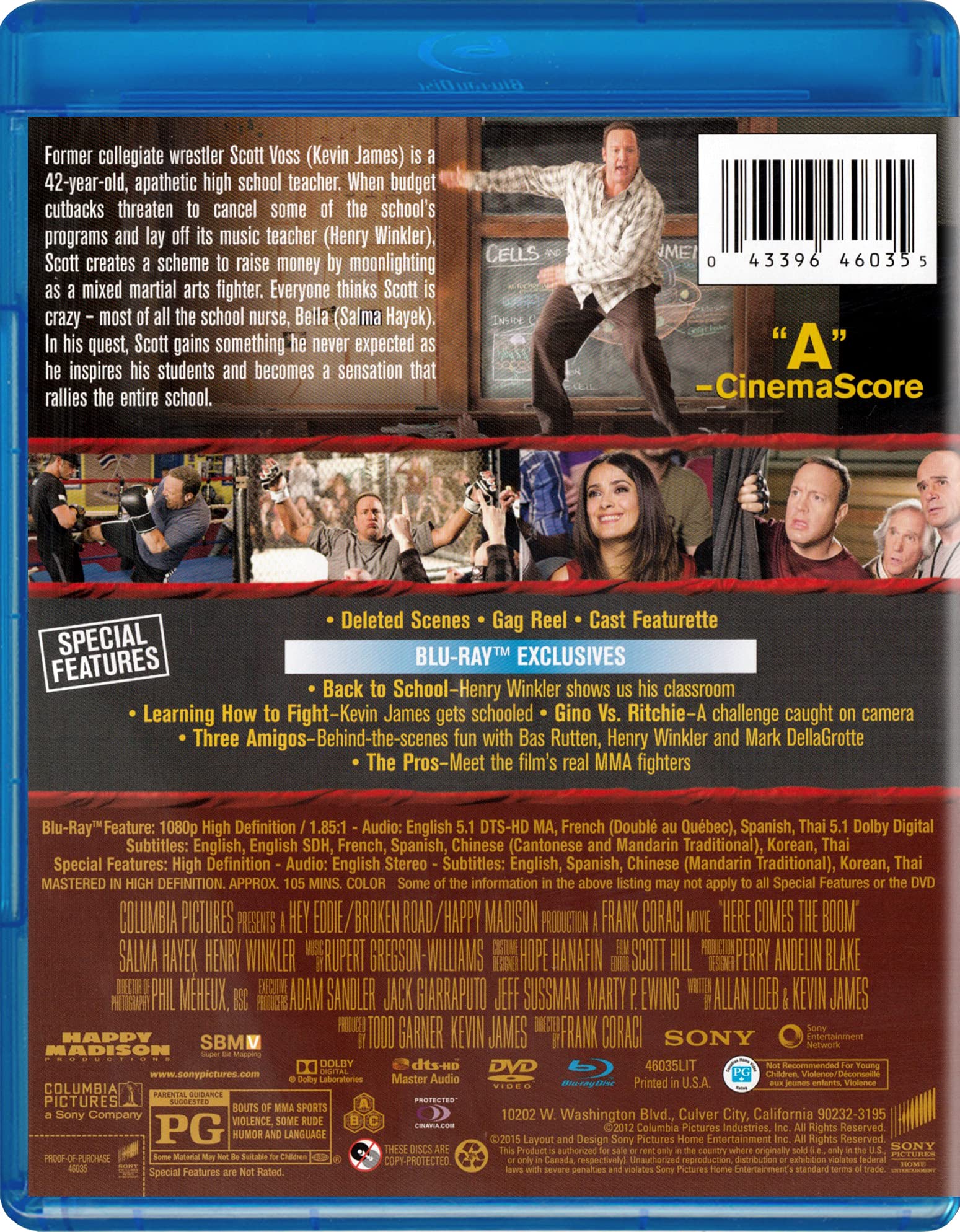 Amazon.com: Here Comes The Boom (Blu-ray + DVD) : Salma Hayek