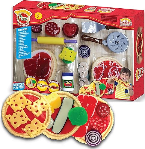 Nature Bound Stretcheez - Juego de pizza para fiestas - Comida realista y blanda para niños