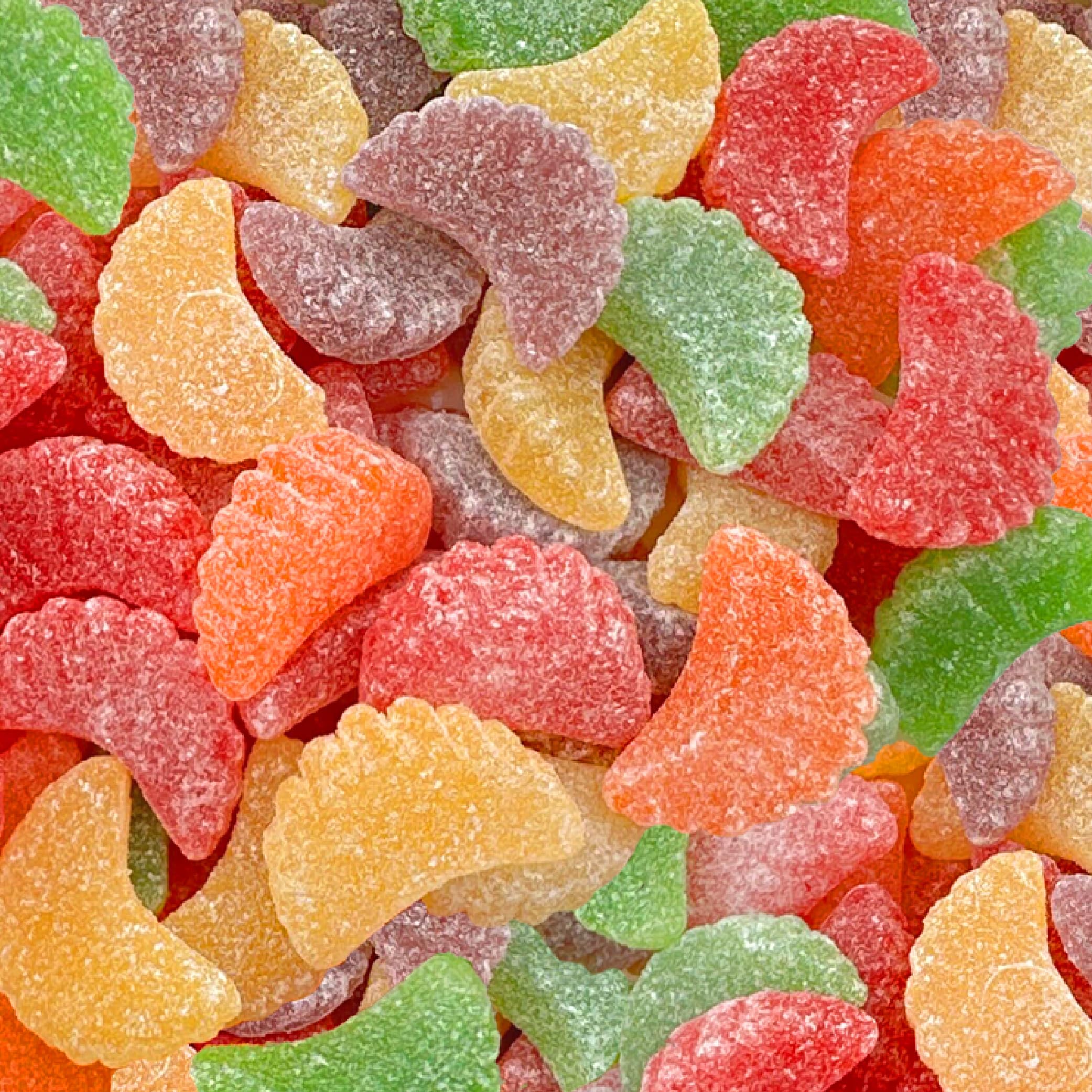 Assorted Fruit Slices Jelly Candy | 3-Pound Bag | Gelatin-Free | Orange, Lemon, Lime, Cherry, Grape