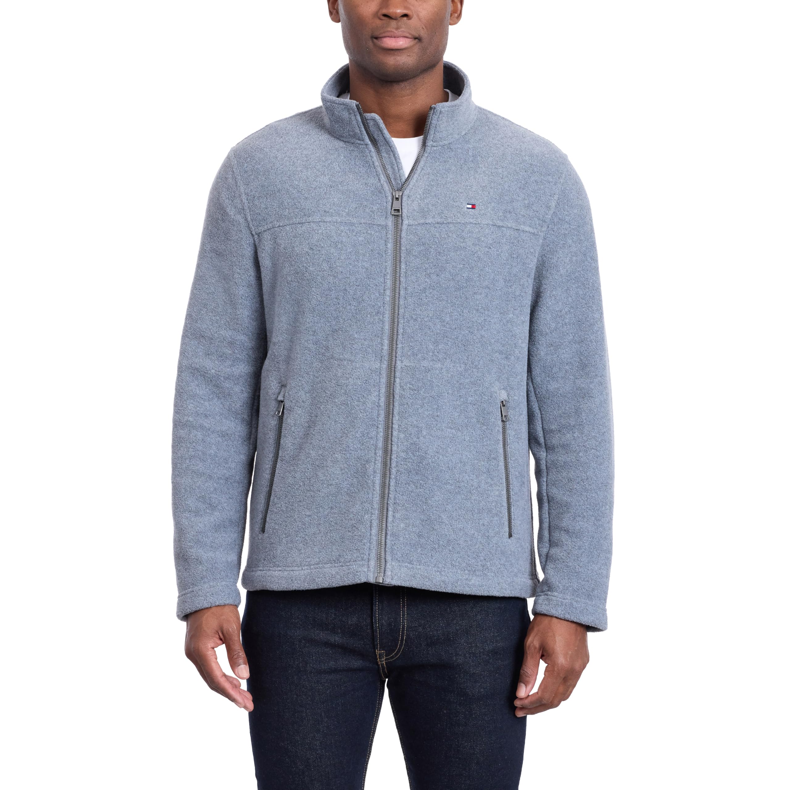 Tommy Hilfiger Herren Lightweight Polar Fleece Jacket Fleecejacke (1er Pack)