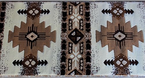 Miniatura 3 de Concord C318 - Tapete con diseño de la región del sudoeste, Sintético, Ivory