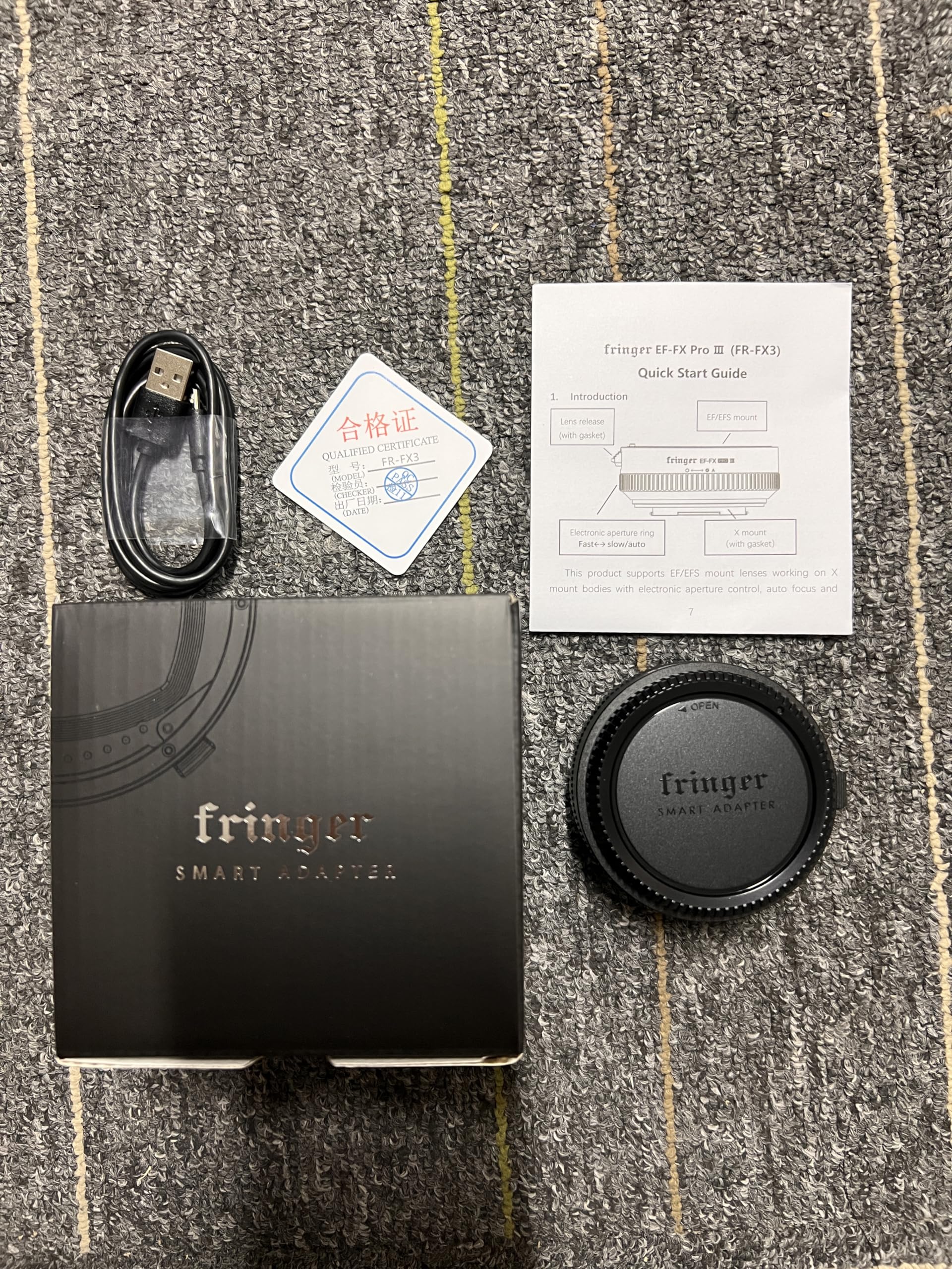 Fringer EF-FX Pro III adapter do autofokusa do EOS Tamron Sigma obiektyw do aparatów bezlusterkowych FX X-T3 XH1 X-E3 XT20 X-Pro2 X-T2 X-T4 X-A X-E1 X-M1 XT1 X-T30. (EF-FX Pro III)