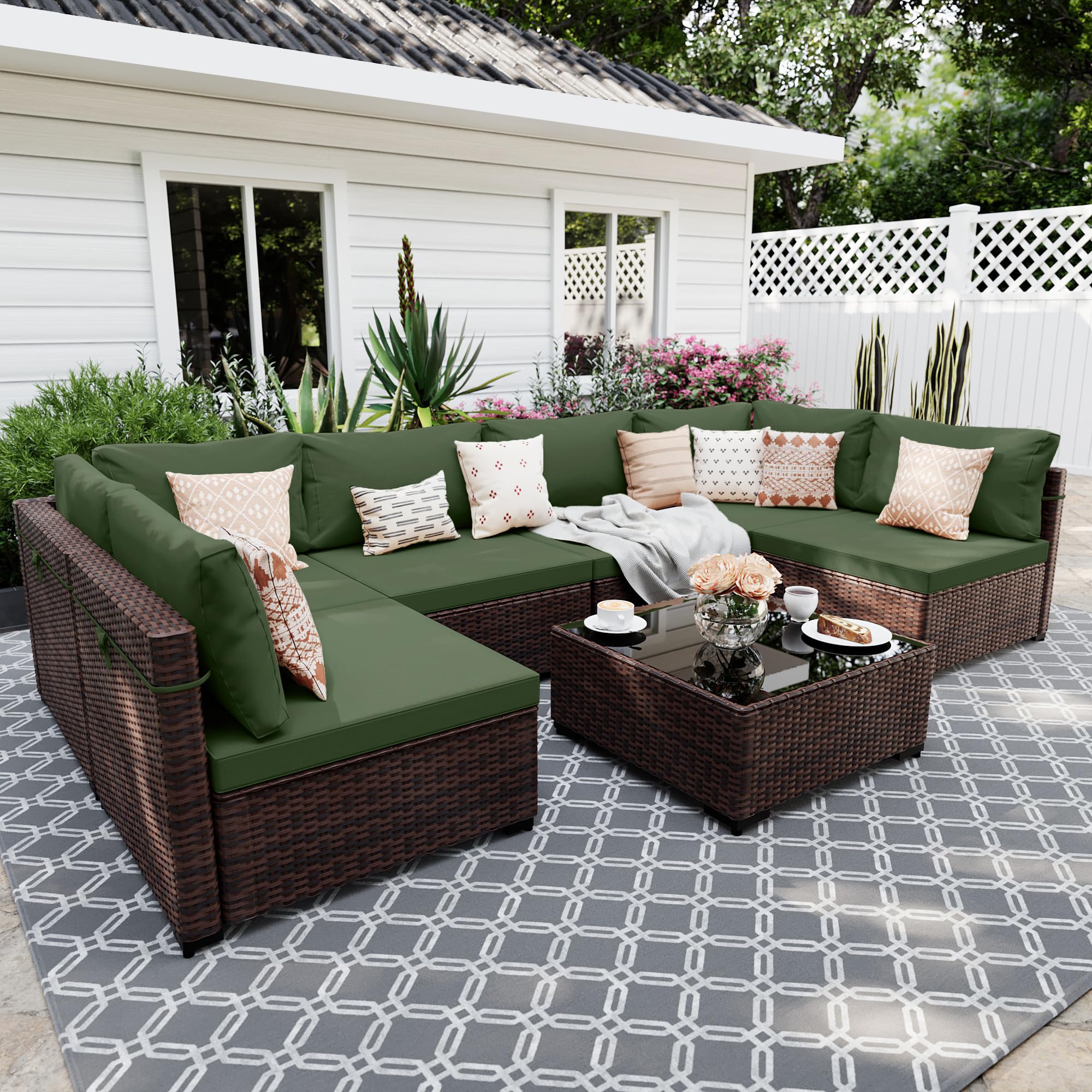 UPHA 7-Pieces Patio Furniture Sets