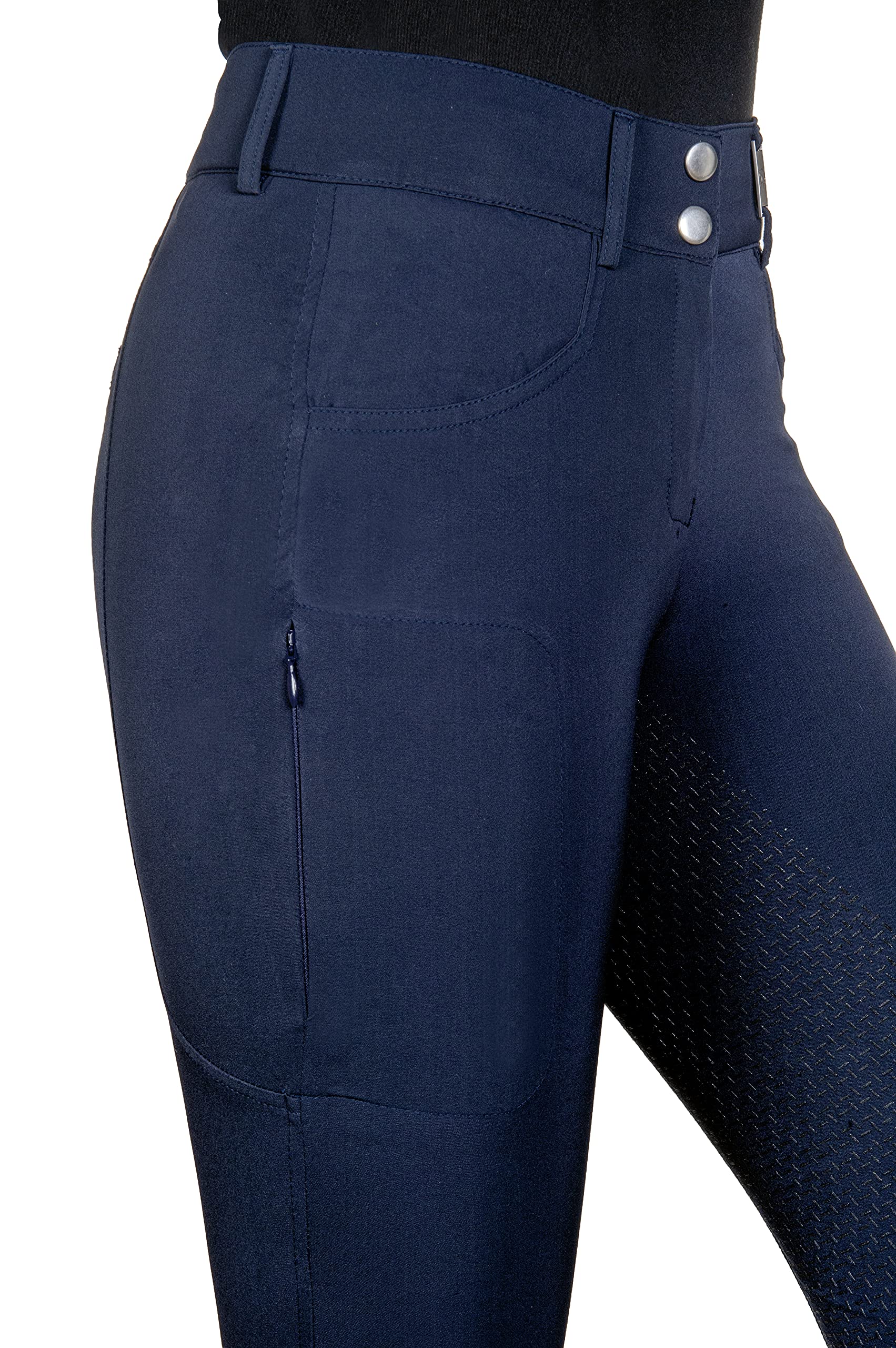 HKM Vollbesatzreithose -Sunny- Silikon Vollbesatz Reithose mit Handytasche und elastischem Beinabschluss in trendigen Farben