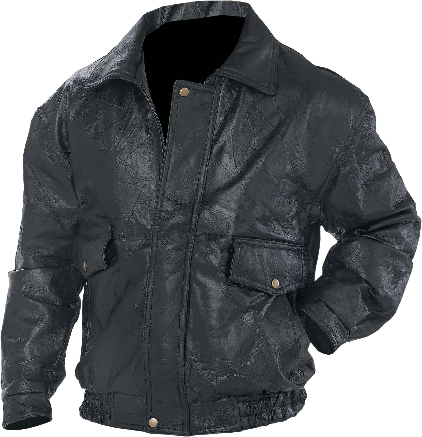 Roman Rock Design Genuine Leather Jacket- 4x