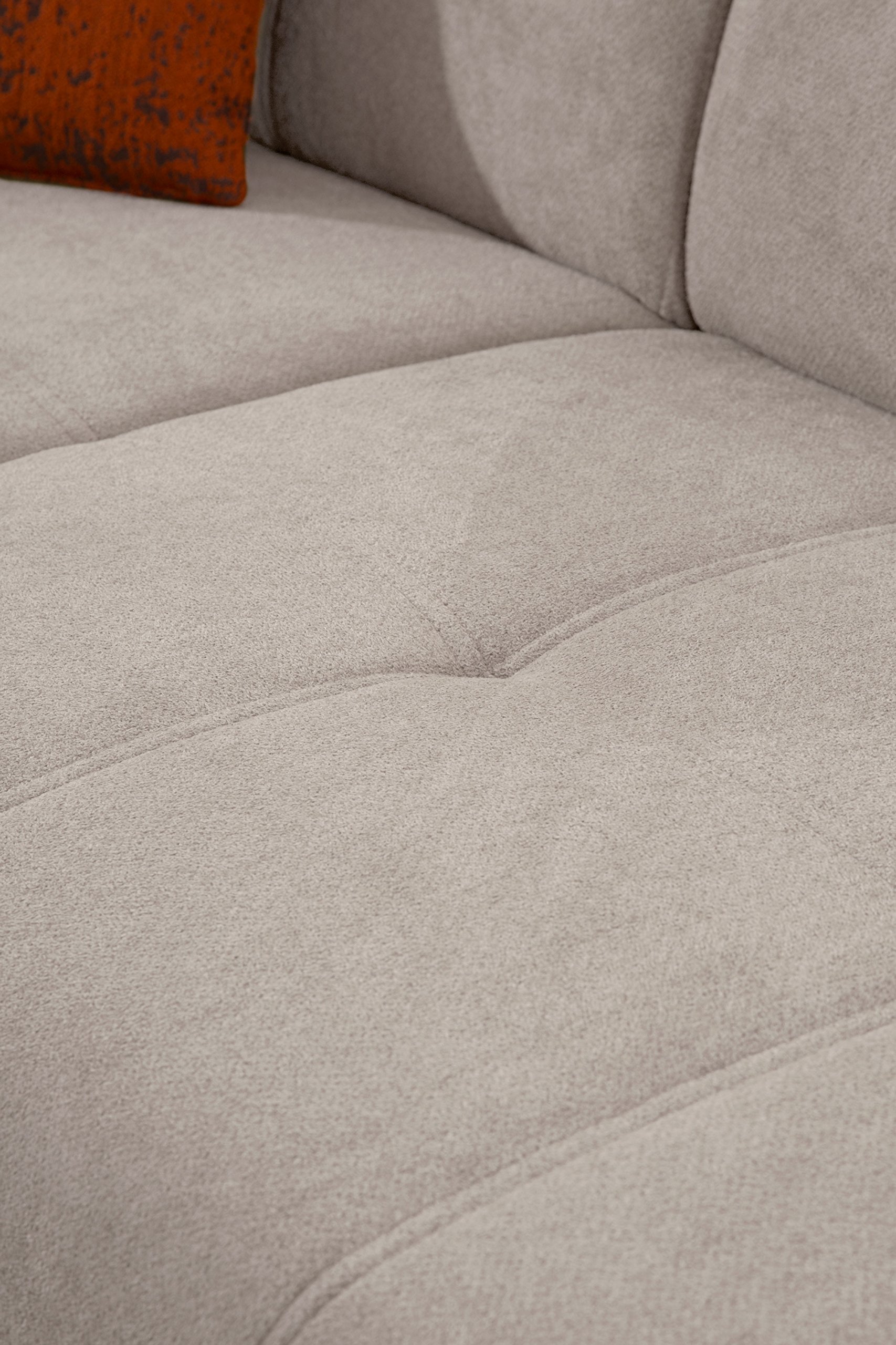 Coussinets cavadore 5036 Coin mistrel, Long Chair XL Lot de 3 Lit, 273 X 77–93 x 173 cm, Kati Gris/Blanc