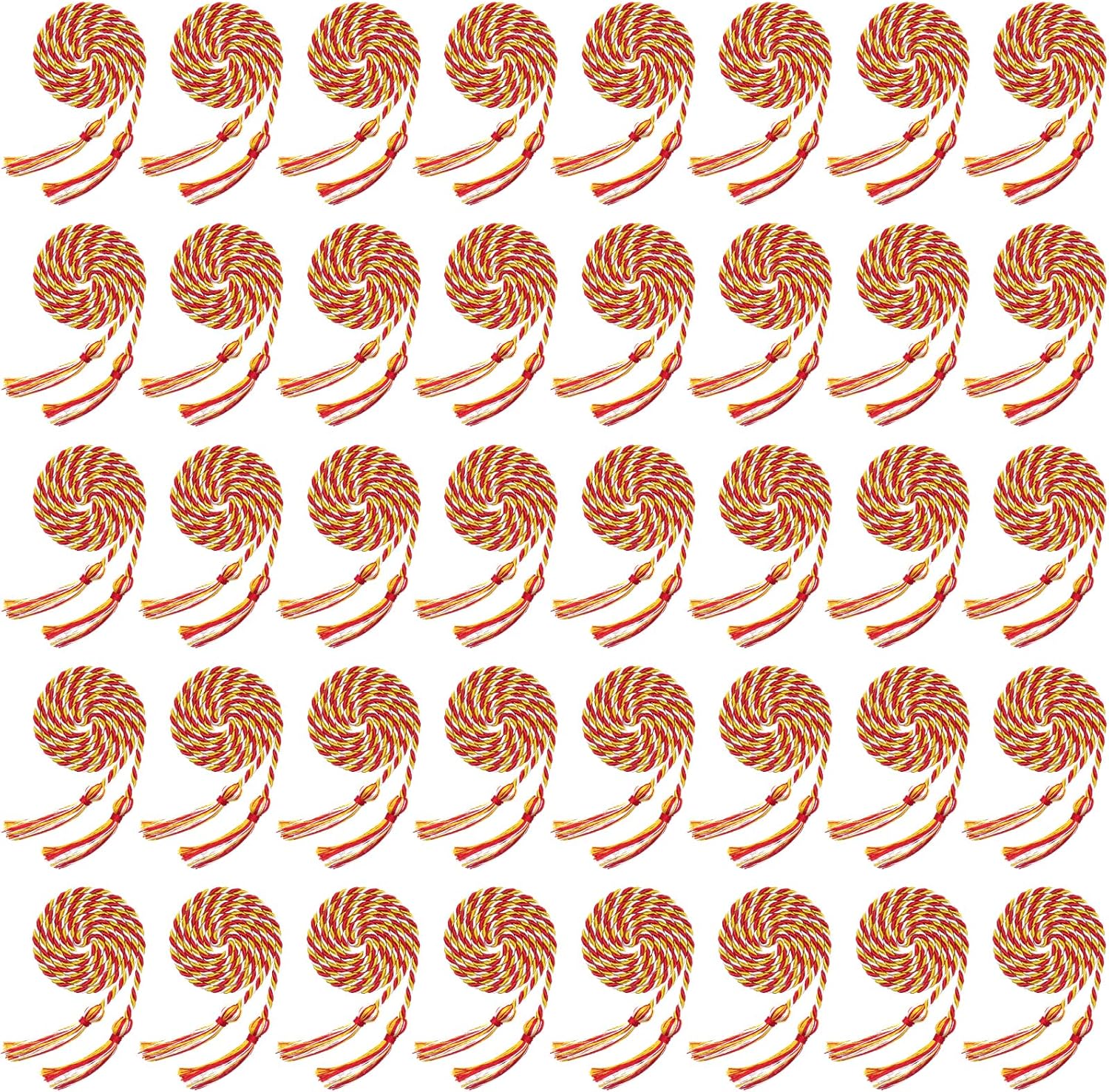 Wholelovein 40 Pack Graduation Honor Ropes Cords Bulk, Yarn