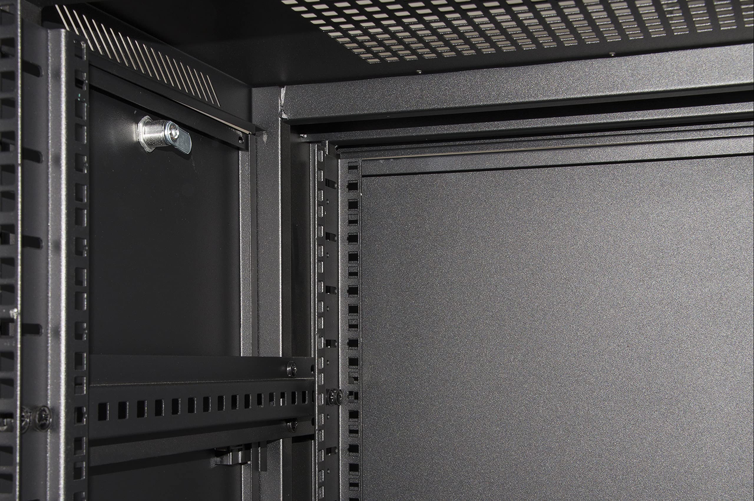 LINK LK1932U66NFP - Armadio Rack 19" 32U per Reti – 1610x600x600 mm, Nero, Porta in Vetro, per Server, Switch e Apparecchiature IT