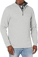 Amazon Essentials Men's Quarter-Zip French Rib Sweater - Soft, Stretchy Casual Layer for Everyday Comfort